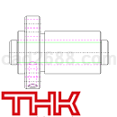 THKDIN标准滚珠丝杠CAD图纸DWG格式