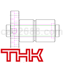 THK滚珠丝杠CAD图纸DWG格式