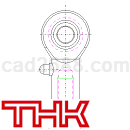 THK端球面轴承CAD图纸DWG格式