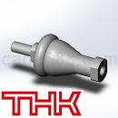 THK杆端球面接头3D模型IGS格式