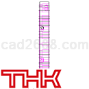 THK交叉滚柱轴环CAD图纸DWG格式