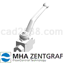 MHA球阀带装配孔BKH球阀3D模型IGS格式