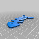 3D打印模型鱼骨缠线板