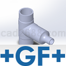 +GF+工程压力管道系统progef标准PP管件3D模型汇总STP/X_T格式