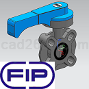 FIP蝶阀3D模型IGS格式