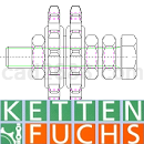 KETTEN FUCHS ROSTA的张紧元件CAD工程图纸DWG格式