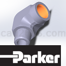PARKER仪表级卡套接头单套压缩拟合CPI系列3D模型STP格式
