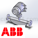 ABB自动化流量测量设备3D模型STP/IGS格式