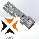 银泰PMI滚珠丝杠直线导轨线性模组3D模型STP格式