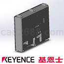 触摸屏3D模型人机界面3D模型HMI及控制器模型STP格式基恩士