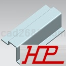 GBT6726汽车用冷弯型钢3D模型Solidworks设计