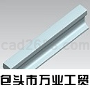 YBT5055起重机钢轨3D模型Solidworks设计