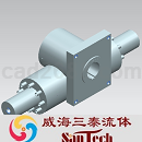 齿条齿轮摆动液压缸3D模型X_T格式