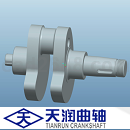 曲轴3D模型下载ProE设计