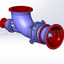 轴流泵三维建模solidworks图纸