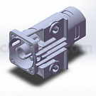 内齿轮泵机构三维模型图纸 CREO设计 附STP格式