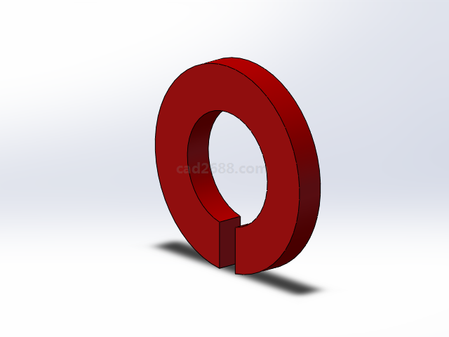 AIH垫圈3D模型  垫圈模型 solidworks模型