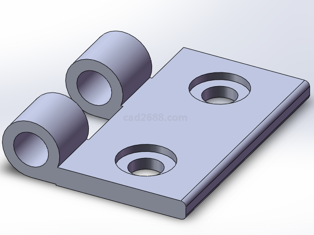 AKQ01G折页3D模型 折页模型  Solidworks模型