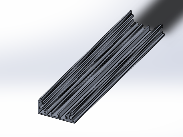 AEG05系列铝型材3D模型  铝型材模型  solidworks模型