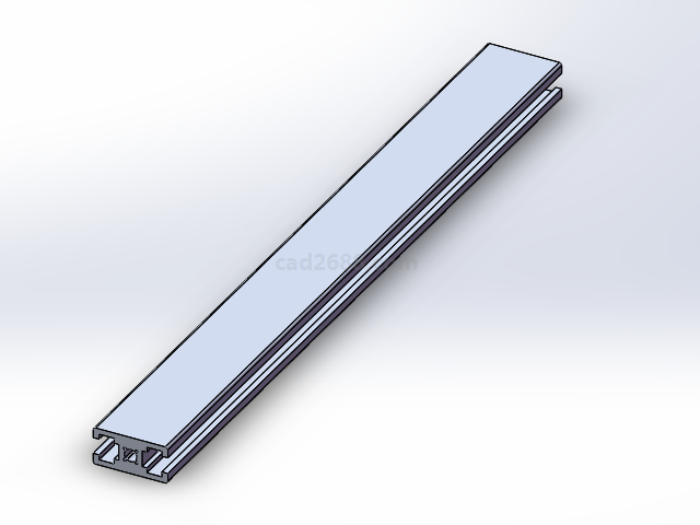 AOB03系列铝型材  铝型材3D模型  solidworks模型
