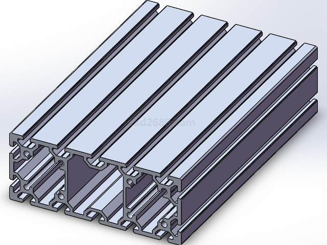 AOB05系列铝型材  铝型材模型  solidworks模型