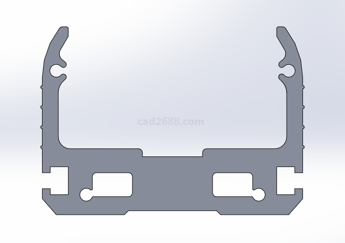 ATS05-DZ系列铝型材3D模型  铝型材模型 solidworks模型