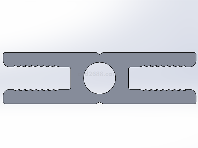 ATS05-H系列铝型材3D模型  铝型材模型  solidworks模型