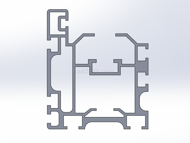 ATS06系列铝型材3D模型  铝型材模型 solidworks模型