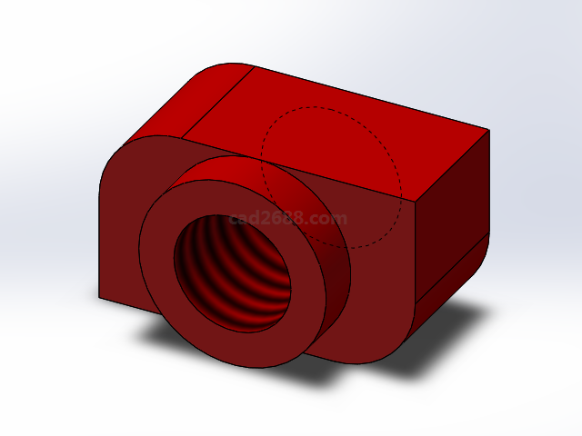 链接螺母3D模型 链接螺母模型 solidworks模型