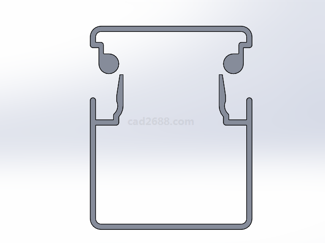 ATY05-F系列铝型材3D模型   铝型材模型  solidworks模型