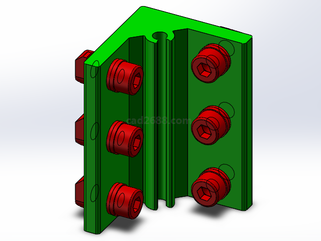 连接件角座3D模型  连接件角座模型  solidworks模型