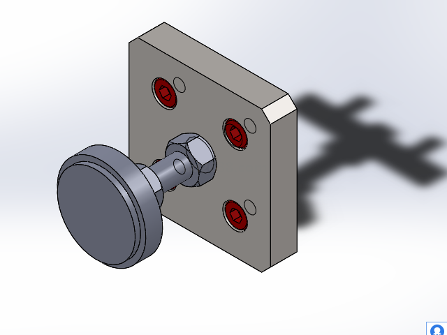 脚杯连接板3D模型  脚杯连接板模型  solidworks模型