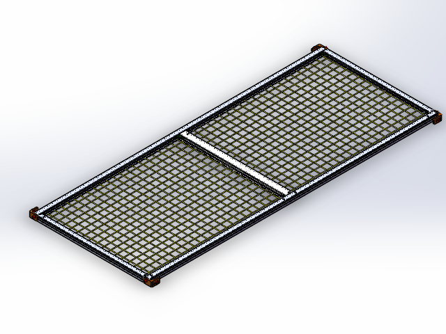 护栏防护网3D模型 护栏防护网模型 solidworks模型