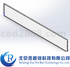 电梯轿厢轿壁板B模型 轿壁板B3D模型STP格式 拓普锐电梯软件