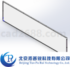 电梯轿厢轿壁板B2模型 轿壁板3D模型STP格式 拓普锐电梯软件