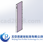 电梯轿厢门楣板模型 门楣板3D模型STP格式 拓普锐电梯软件