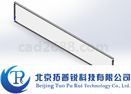 电梯轿厢后部左右板3D模型 后部左右板模型STP格式 拓普锐电梯软件