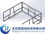电梯轿厢轿顶护栏3D模型 轿顶护栏模型STP格式 拓普锐电梯软件