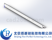 电梯轿厢轿顶护栏固定件3D模型 轿顶护栏固定件模型STP格式 拓普锐电梯软件