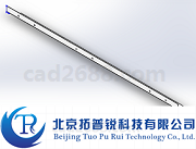 电梯轿厢轿底左侧框3D模型 轿底左侧框模型STP格式 拓普锐电梯软件