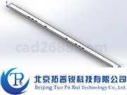 电梯轿厢轿顶左侧框3D模型 轿顶左侧框模型STP格式 拓普锐电梯软件