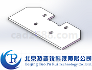 电梯轿厢轿架支板3D模型 轿架支板模型STP格式 拓普锐电梯软件