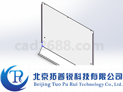 电梯轿厢地坎护脚板3D模型 地坎护脚板STP格式 拓普锐电梯软件