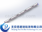 电梯轿厢地坎托盘3D模型 地坎托盘STP格式 拓普锐电梯软件