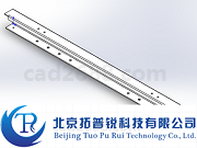 电梯轿厢下梁横梁3D模型 下梁横梁STP格式 拓普锐电梯软件