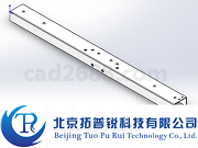 电梯轿厢下纵梁左3D模型  下纵梁左STP格式 拓普锐电梯软件