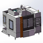 L850数控加工中心3D模型  机床模型 机床3D模型 加工中心模型