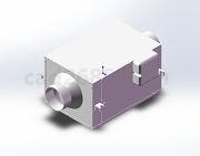 静音管道风机3D模型STEP格式