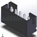插头模型设计实例Solidworks设计 插头3D模型 