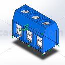 端子3D模型Solidworks设计实例  端子模型  端子设计